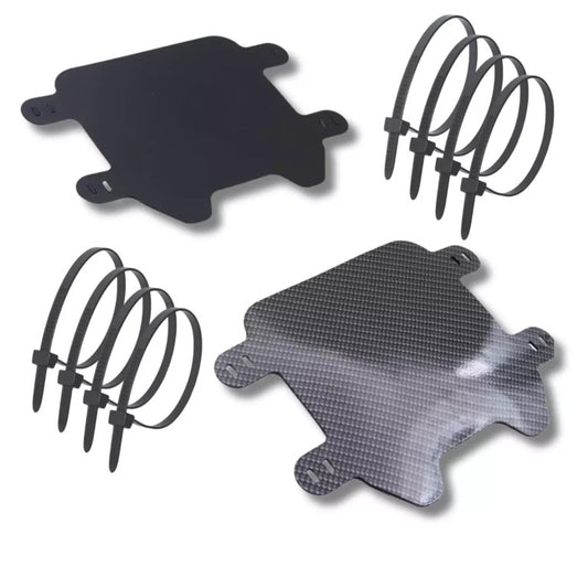 Ebike Number Board Carbon Finish Matt Black for Triple Crown Forks Easy Install with Cable Ties