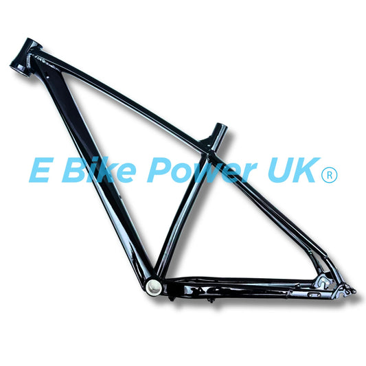 MTB Aluminum Frame Size Medium Large Gloss Black 26″ 27.5″ 29″ Wheel Size Trek Style