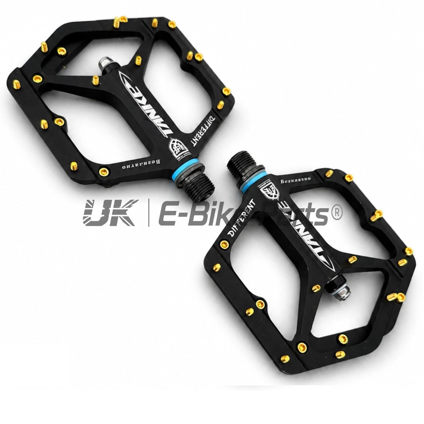 TANKE MTB Bike Pedals Flat Sealed Bearing 9/16″ Aluminium Alloy Bicycle Pedals