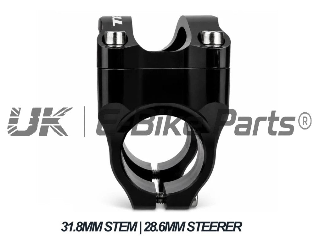 Black MTB Bike Stem Aluminum Alloy Ultralight High Strength Short 35mm/31.8mm