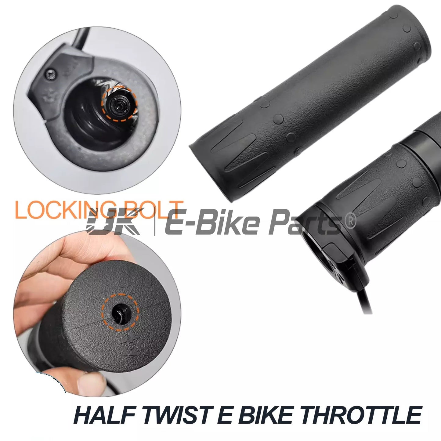 Half Twist Throttle Electric Bike Right Hand Ebike 3 Pin SM Bike 36V/48V/52V/72V