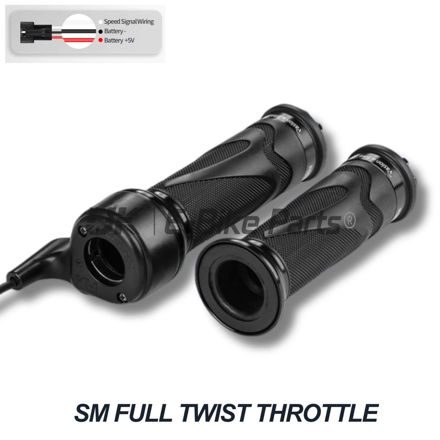 Full Twist Throttle Electric Bike Right Hand Ebike 3 Pin SM Bike 36V/48V/52V/72V