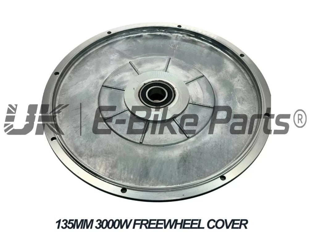 3000W Motor Side Cover Plate Freewheel & Brake Side 17mm & 22mm Bearing Black