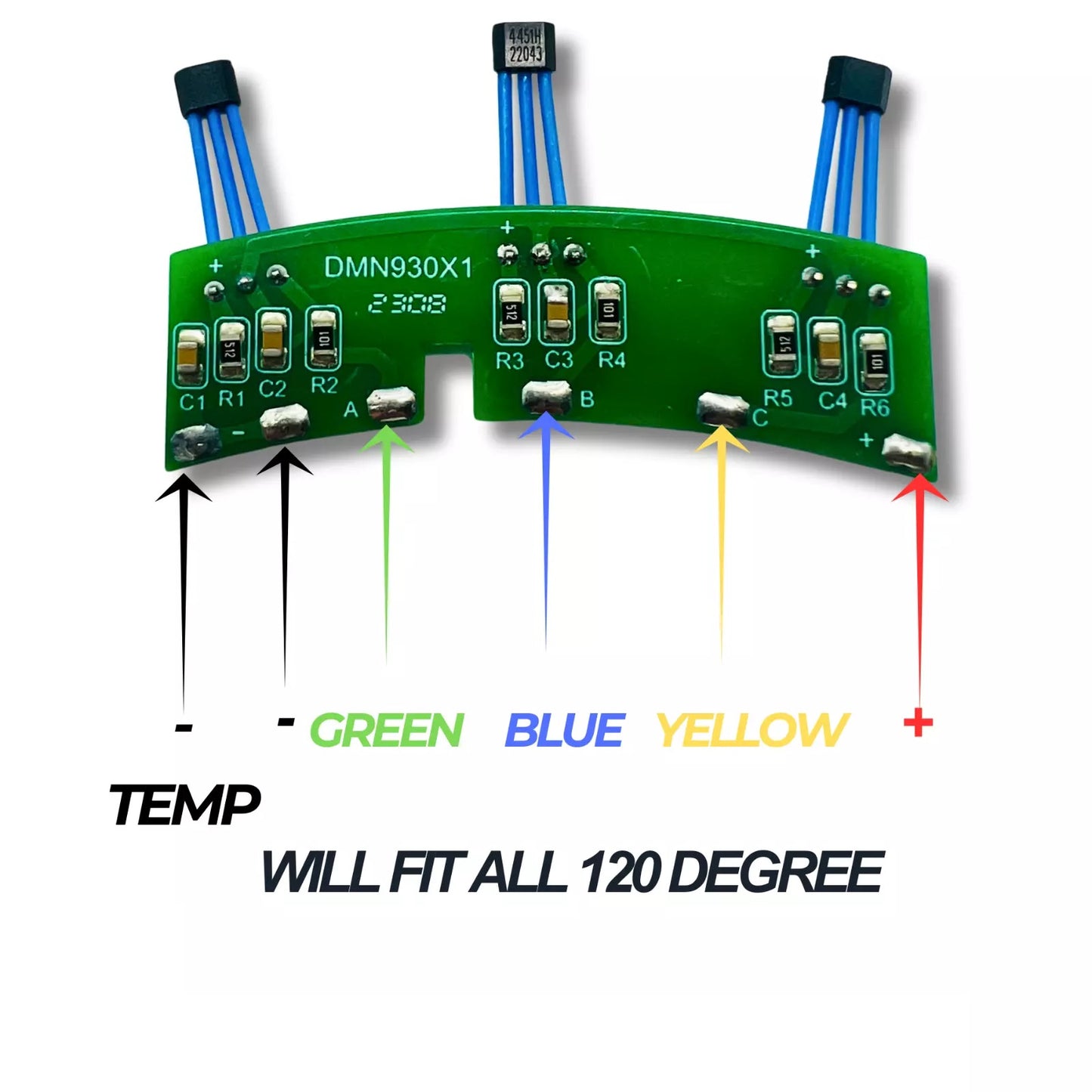 EBike Hall Sensor Electric Motor Circuit Board PCB 4451H 441F Plate 1KW 2KW 3K