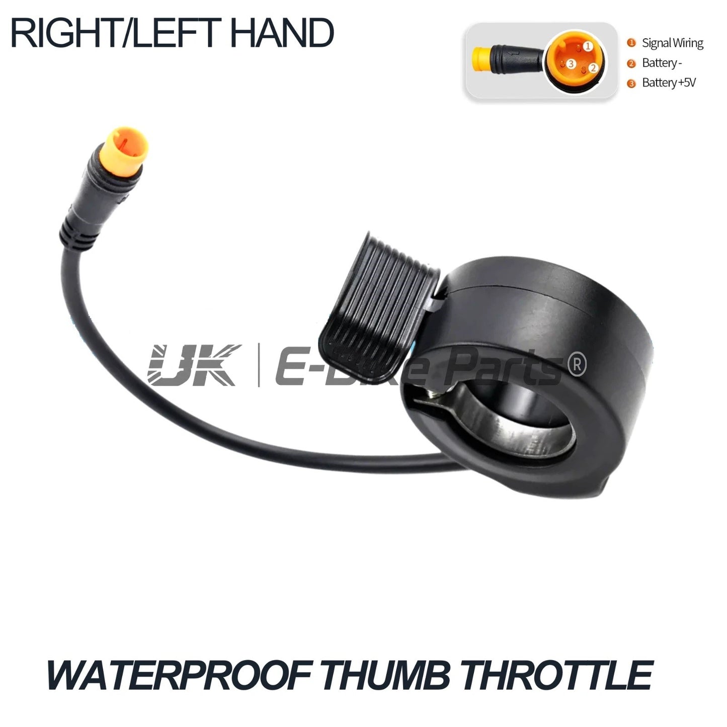Waterproof Black Electric Bike Ebike Scooter Thumb Finger Trigger Throttle Part