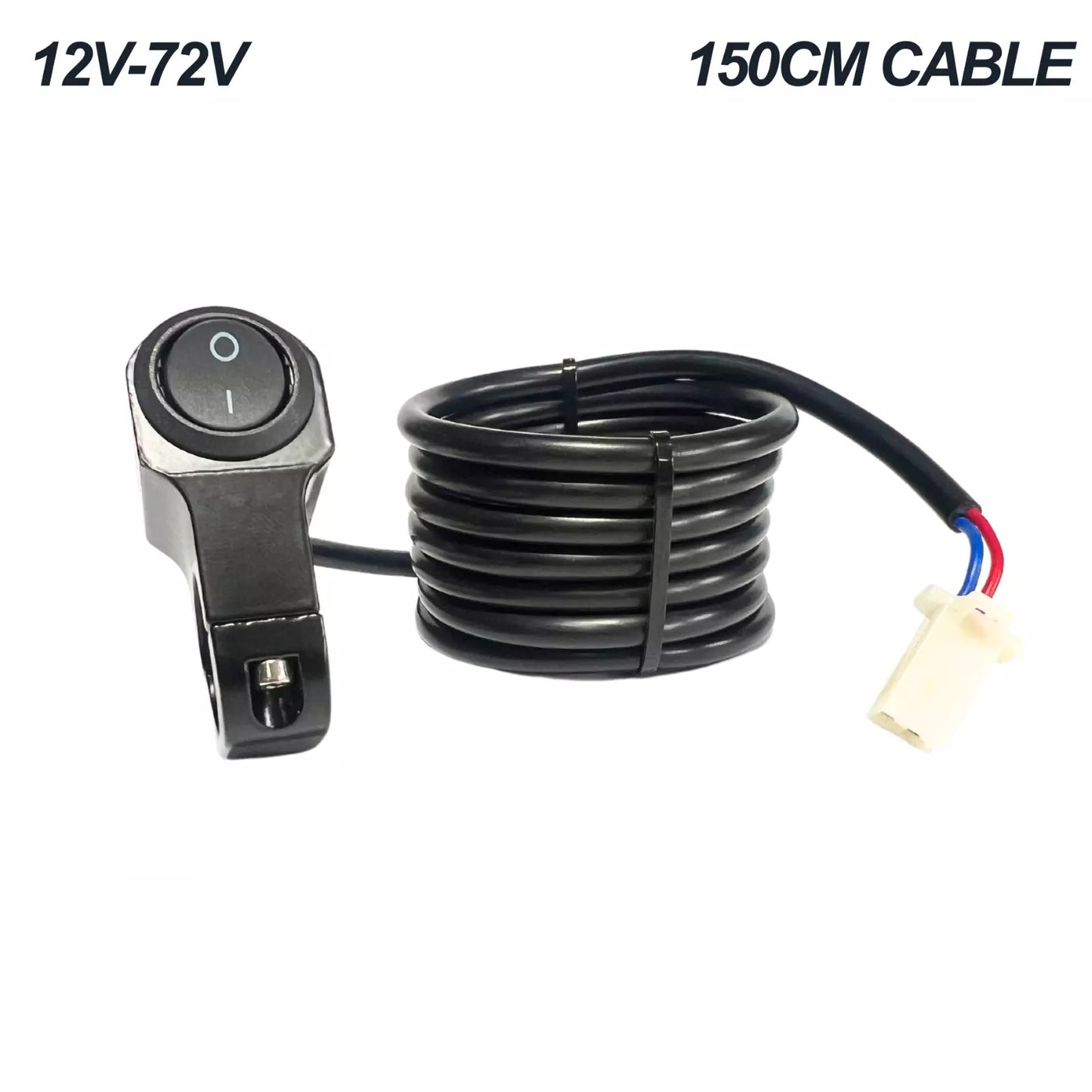 E Bike 2 Way 22MM Handlebar Switch Lights Light Bar LED Universal Motorcycle