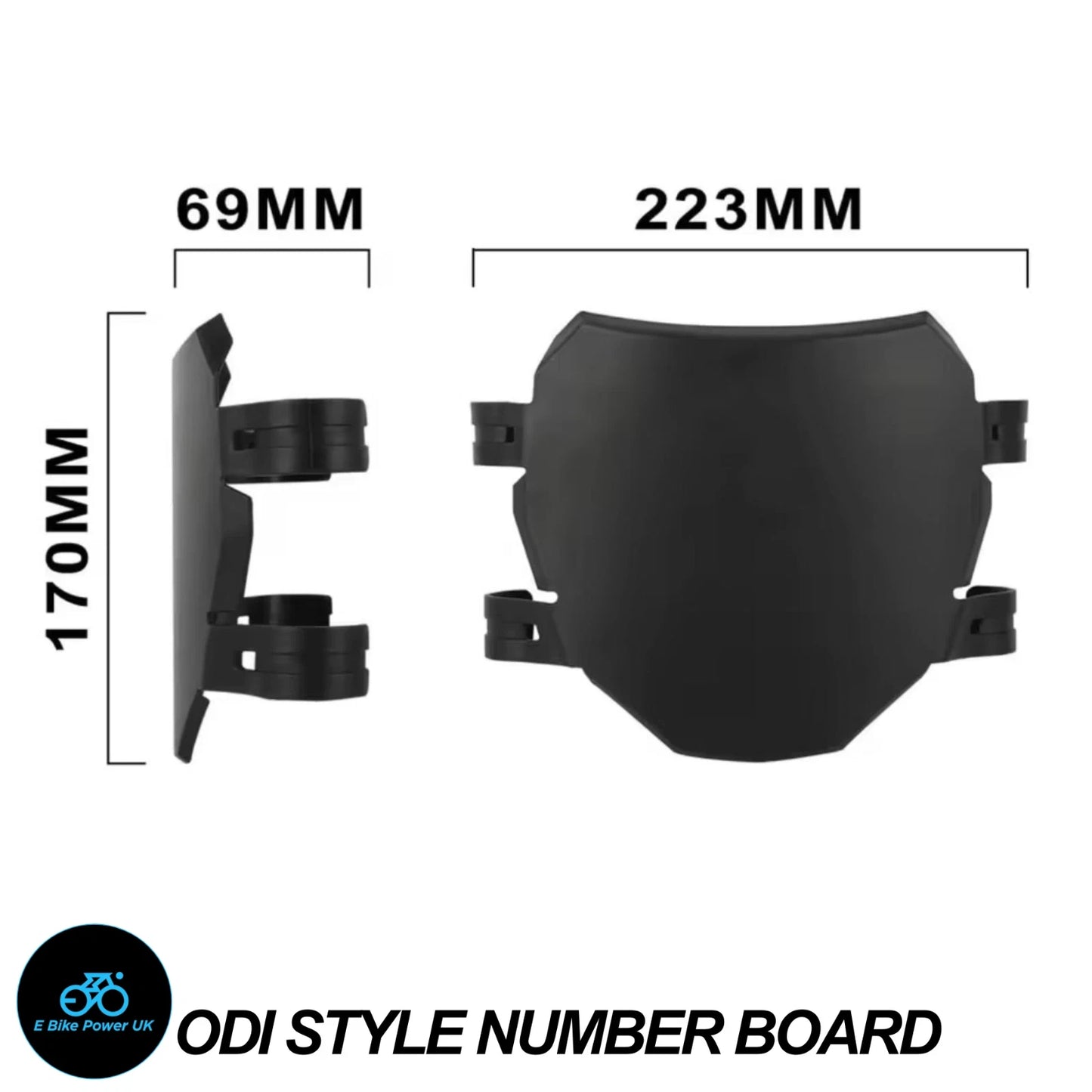 ODI Style Blue Number Board MTB EBike Surron Talaria KKE Fox 35 40 Universal