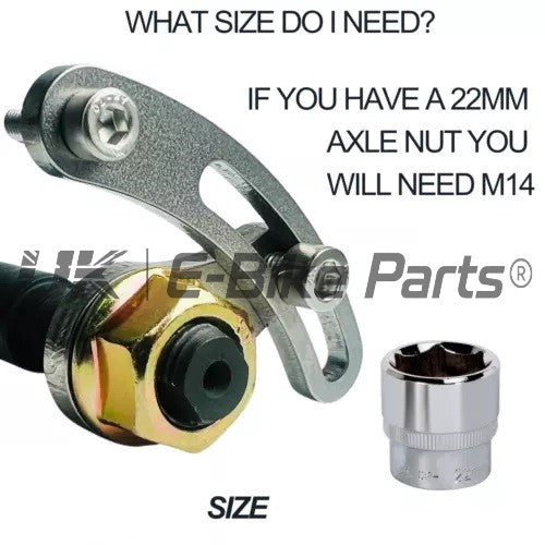 Heavy Duty Universal Torque Arm 6mm Thick Stainless Steel M12 M14 Axle Fitment