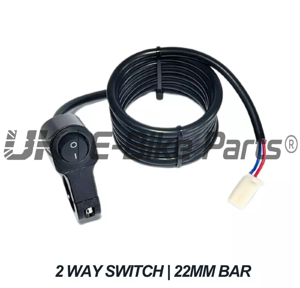 E Bike 2 Way 22MM Handlebar Switch Lights Light Bar LED Universal Motorcycle